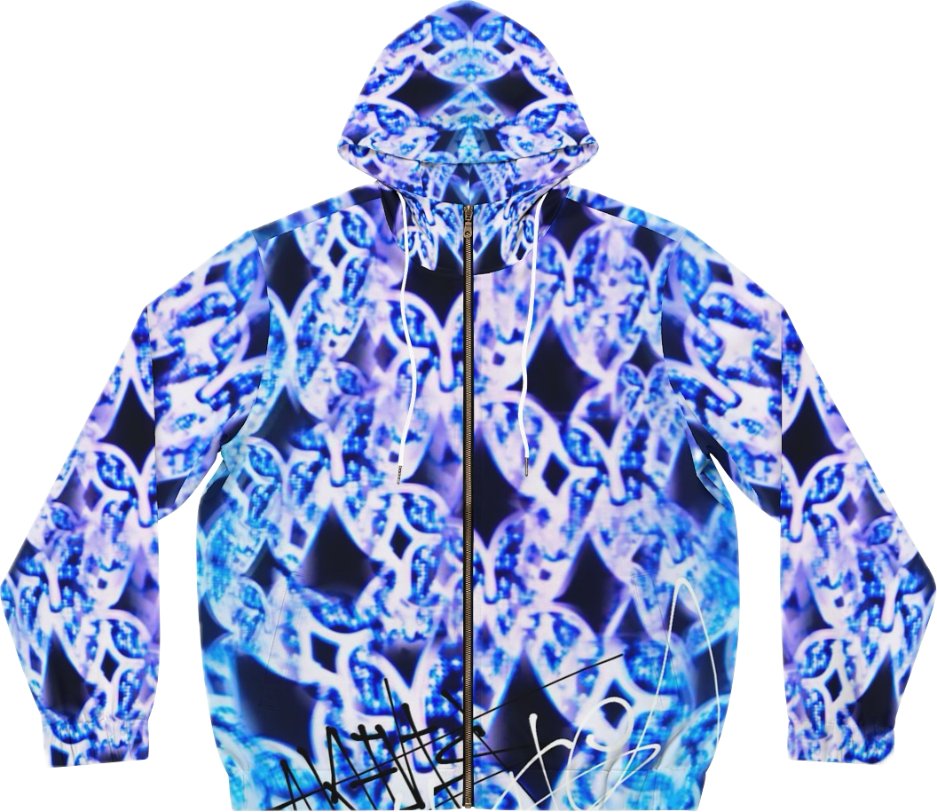 Blue Trance Zip hoodie
