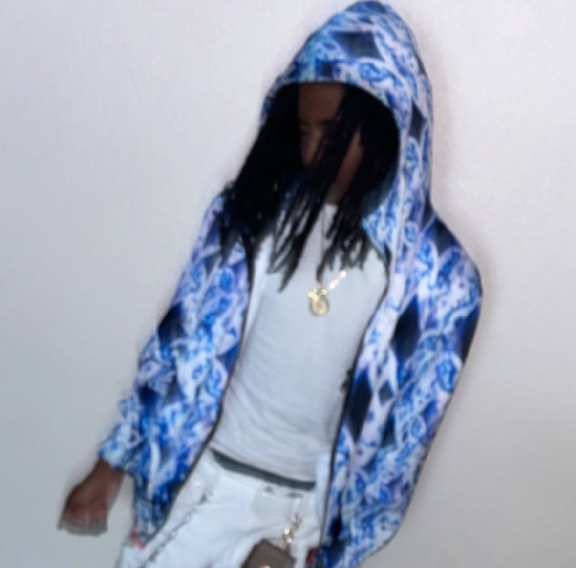 Blue Trance Zip hoodie