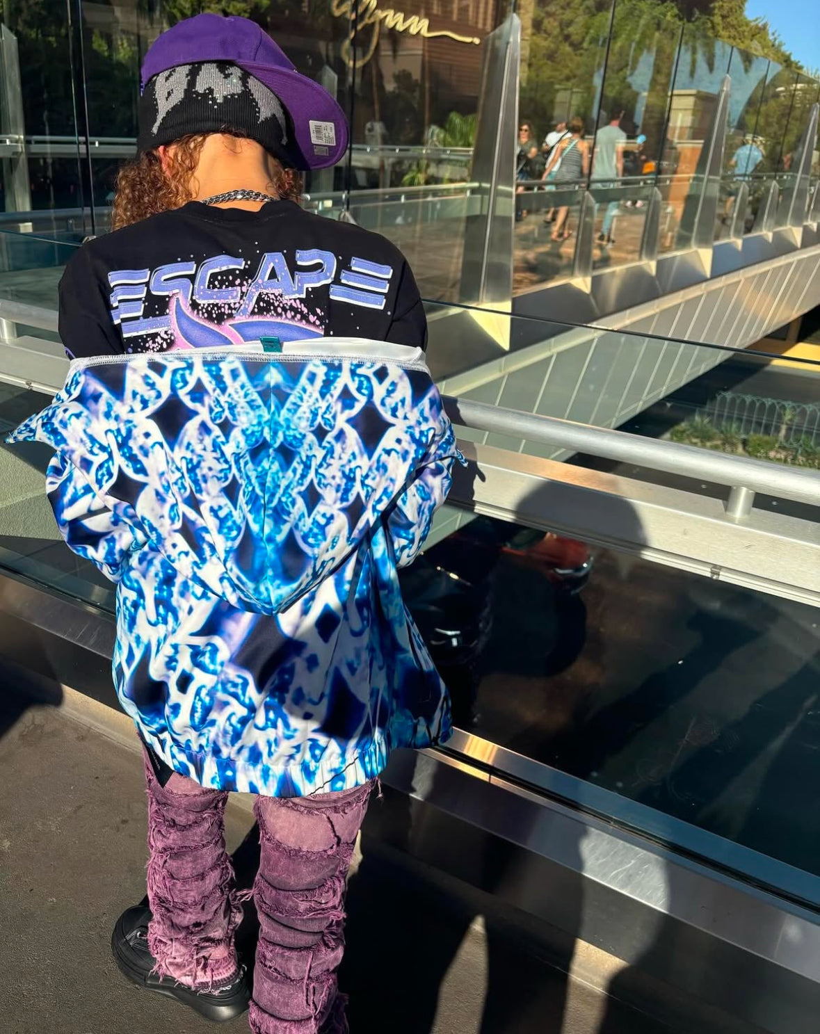 Blue Trance Zip hoodie