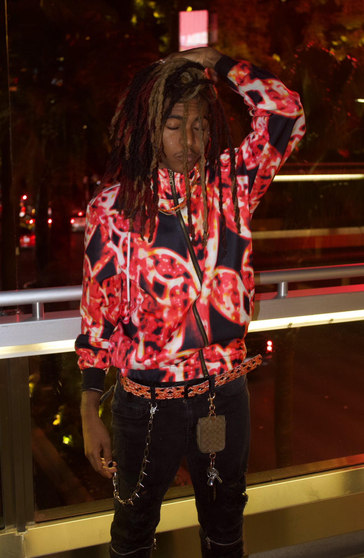 Red trance Belt