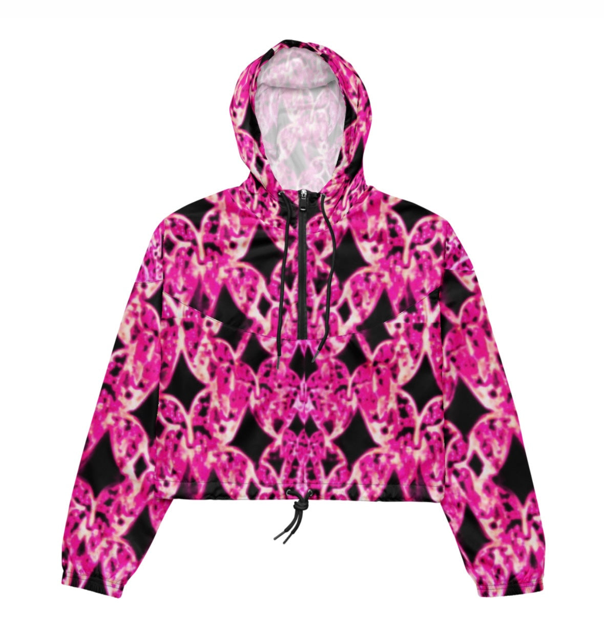 Pink Trance woman’s cropped windbreaker