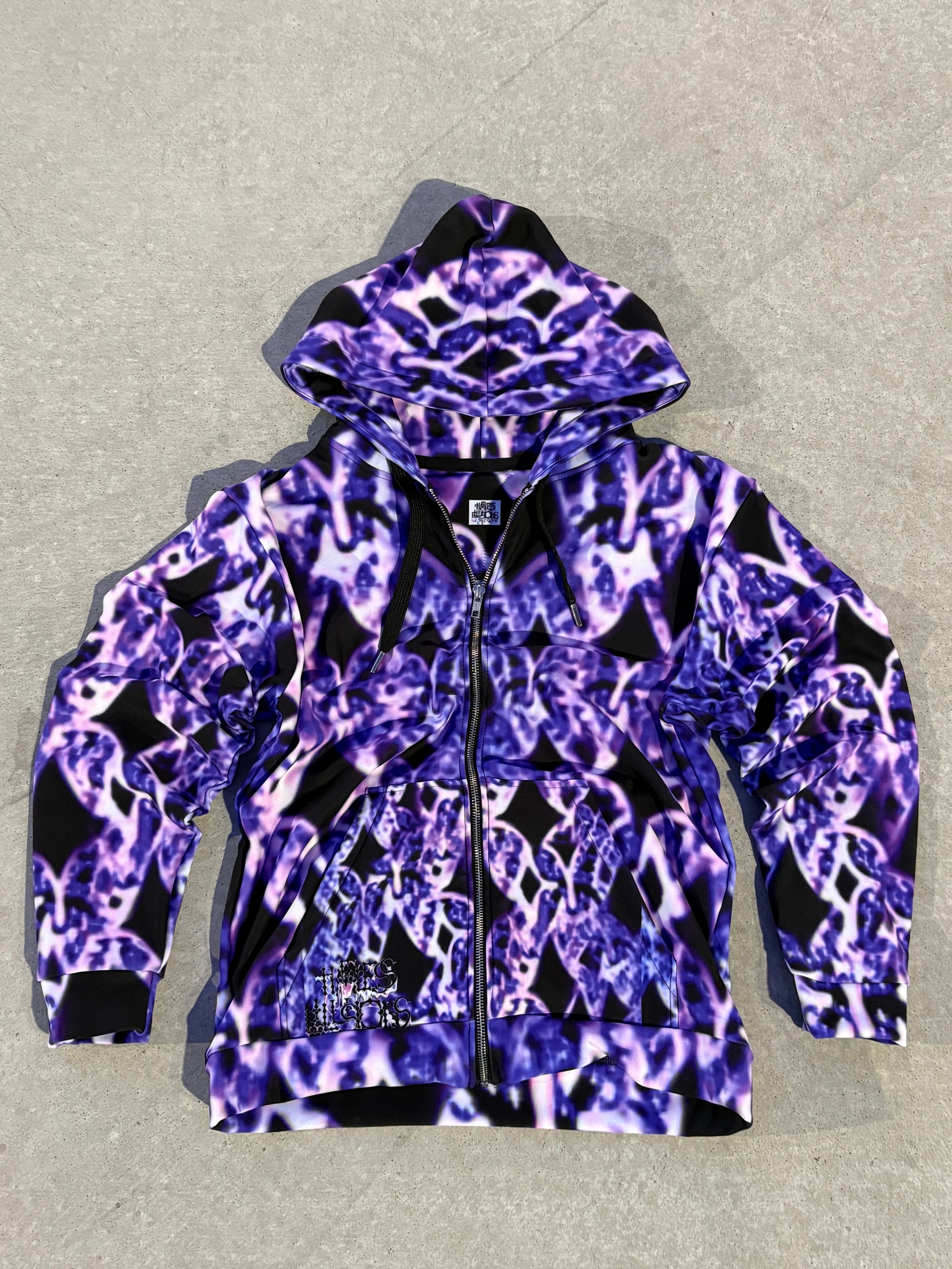 Purple Trance zip hoodie(remastered)