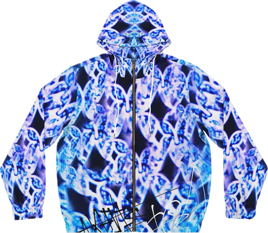 Blue Trance Zip hoodie