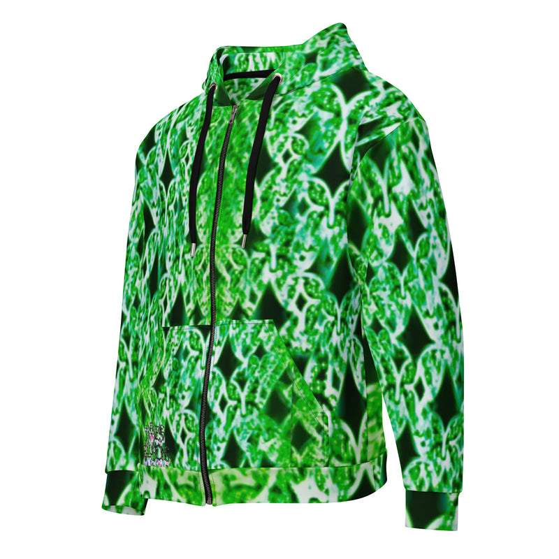 Slime Green Trance zip hoodie(remastered)