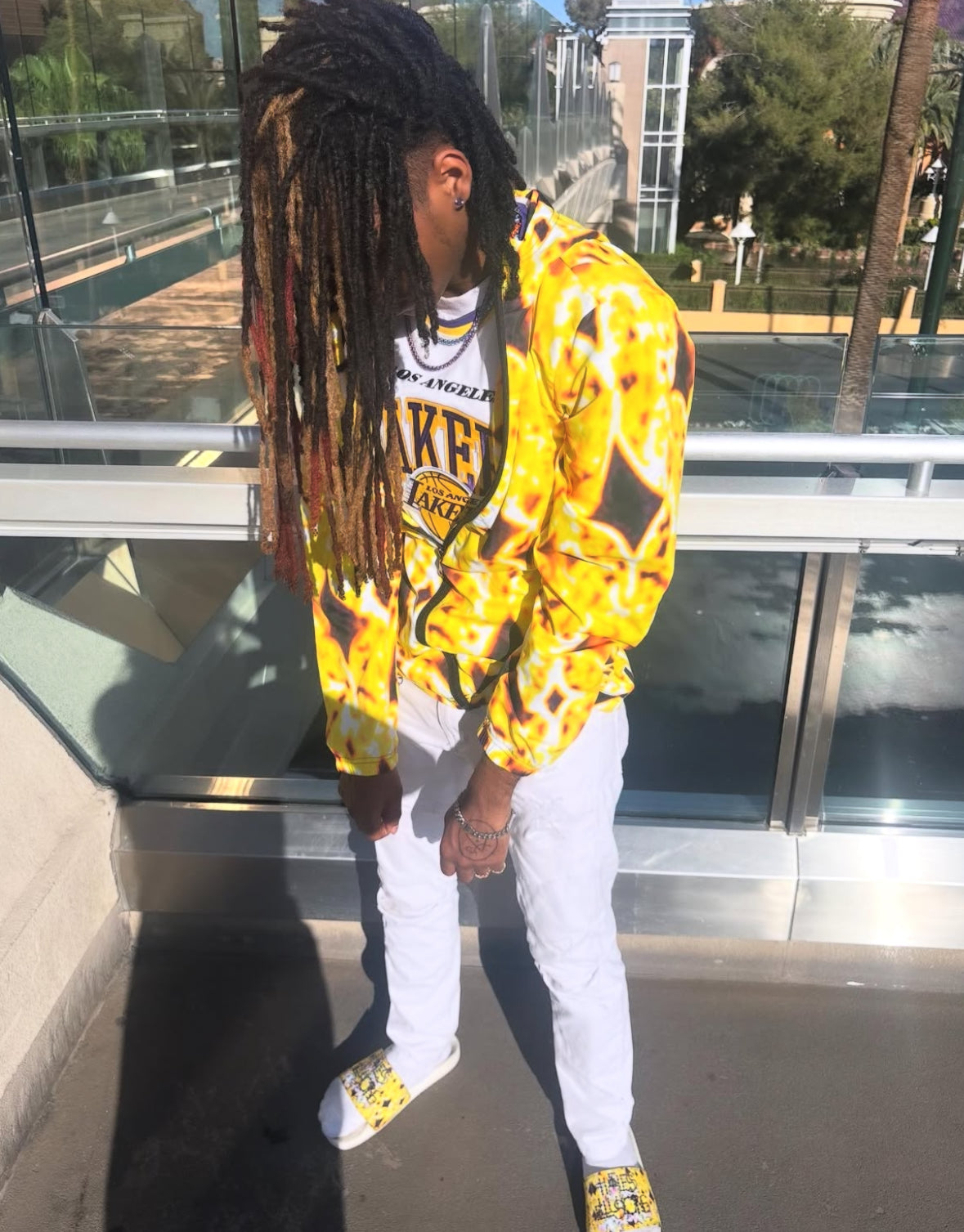 Super Yellow Trance windbreaker